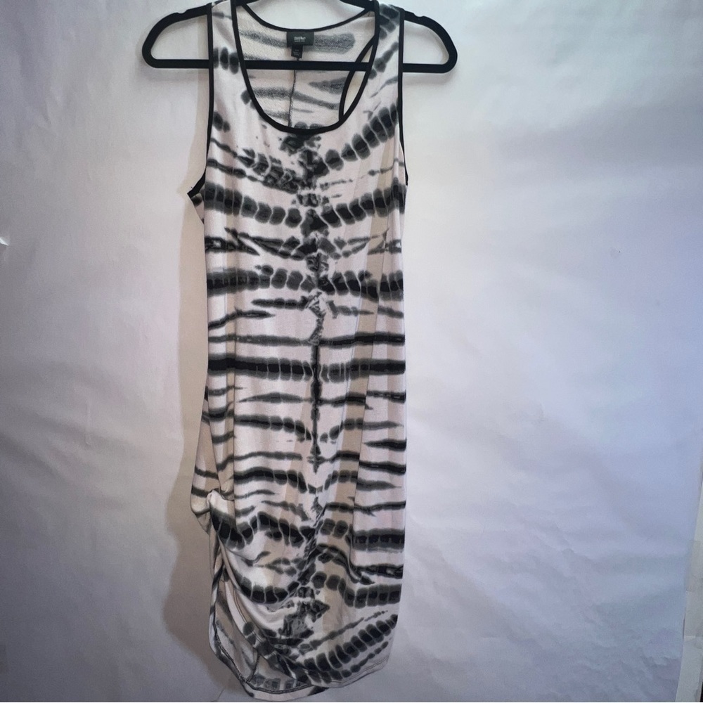 Massimo Zebra Animal Print T Shirt Midi Dress Women's Size M